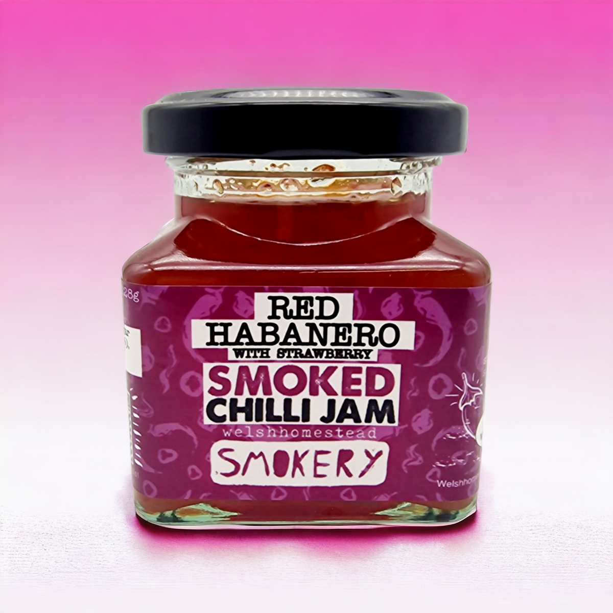 Red Habanero Smoked Chilli Jam with Strawberries